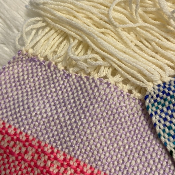 Scarf size 63” long and 9” wide brand new very colorful and pretty - Picture 6 of 8